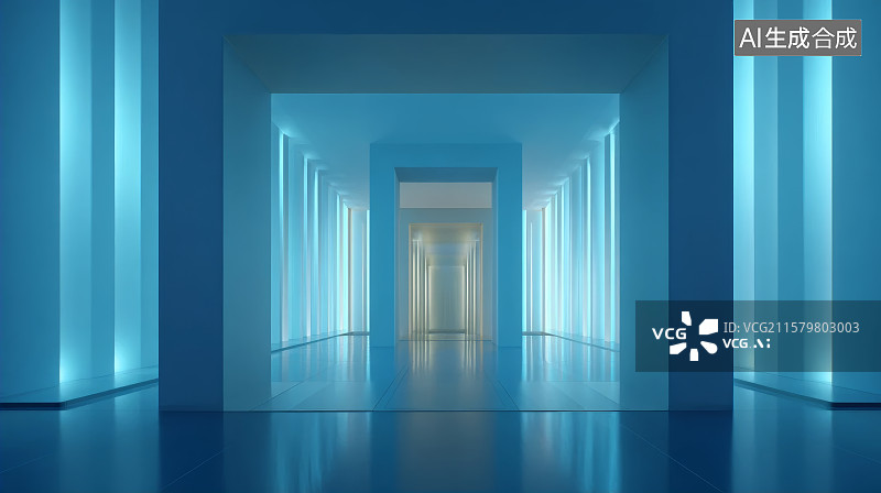 【AI数字艺术】城市天际线和无人的砖地，广场，智慧城市，科技城市，城市地标建筑，建筑背景，室内空间，建筑空间图片素材