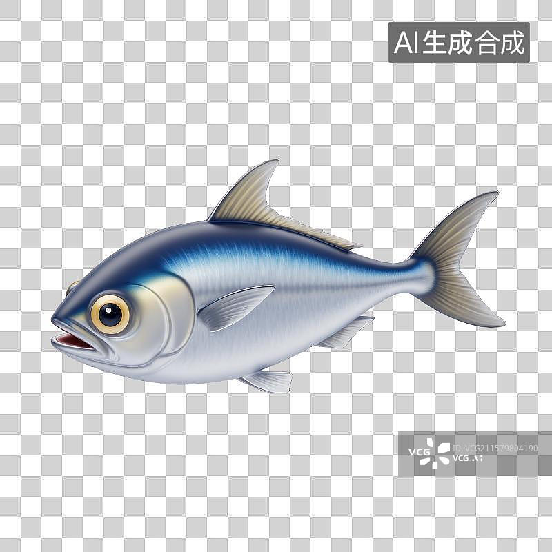 【AI数字艺术】卡通风格的蓝鳍金枪鱼海鲜图片素材