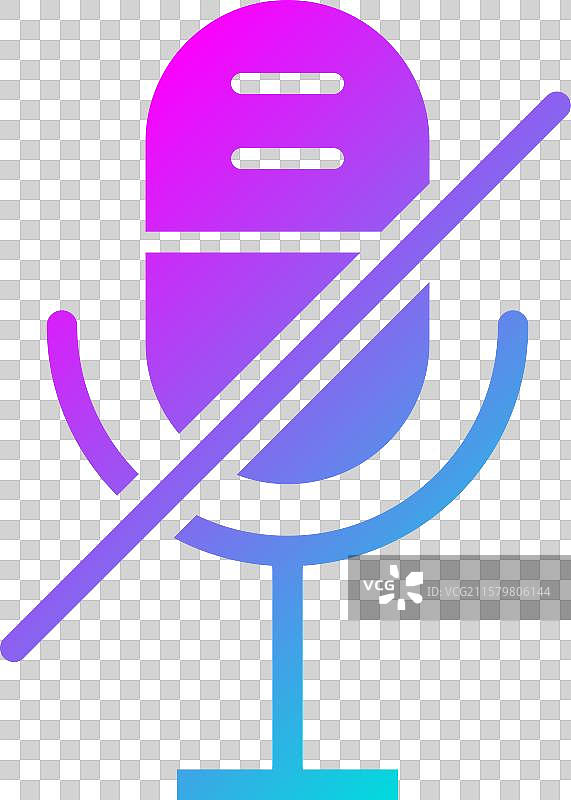 麦克风禁用图标设计图片素材