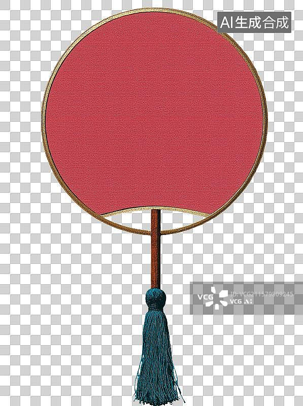 【AI数字艺术】免扣元素传统艺术品素面团扇图片素材