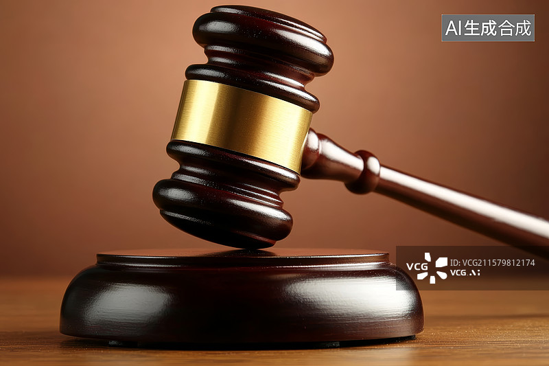 【AI数字艺术】法槌司法权威场景图片素材