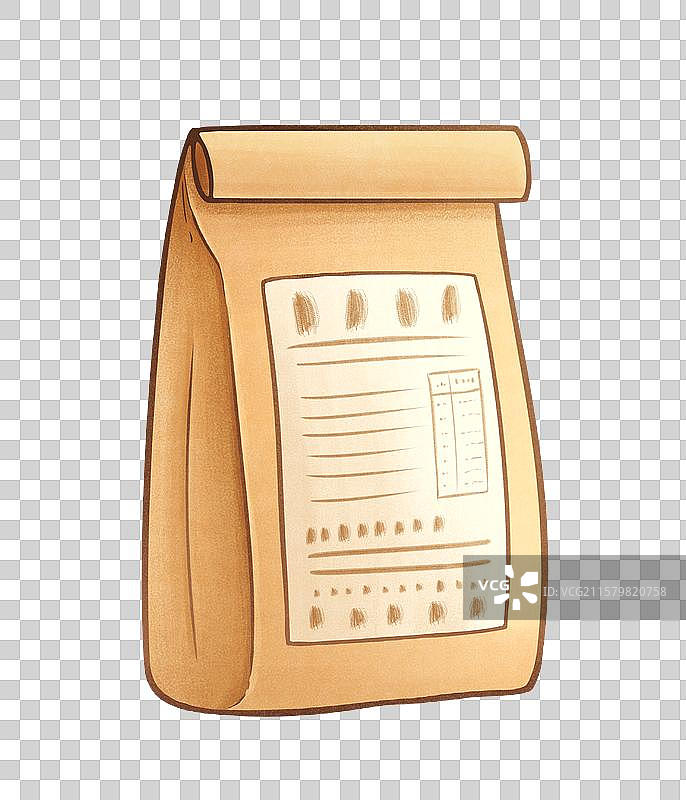 牛皮纸包装袋图片素材