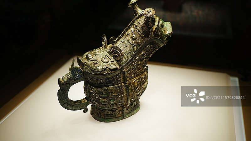 山西省博物馆 商代兽形觥图片素材