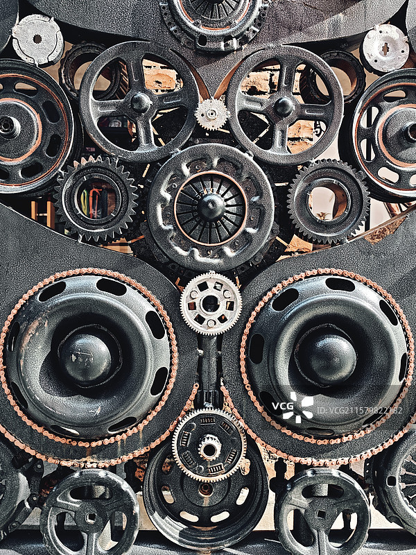 金属机械齿轮壁纸背景纹理图片素材