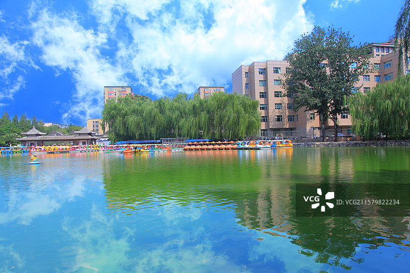 北京团结湖公园图片素材
