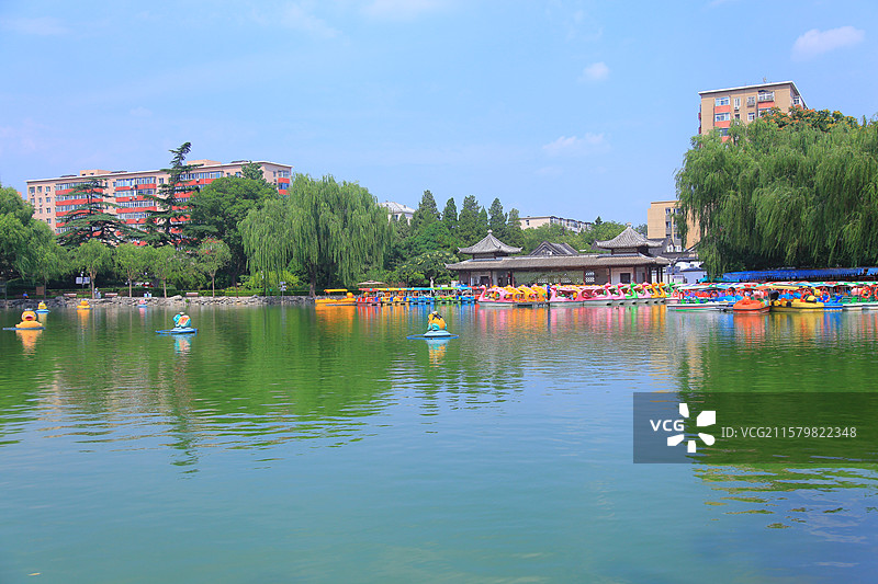北京团结湖公园图片素材
