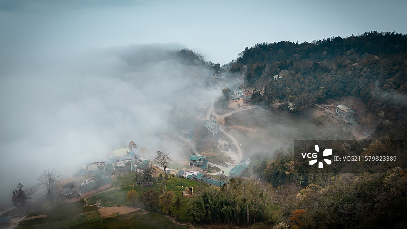 茨竹坝云海图片素材