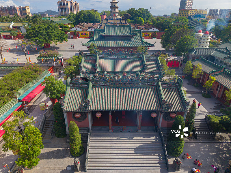汕尾陆丰 玄武山元山寺 寺庙旅游景区风光照图片素材