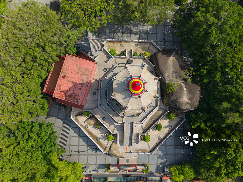 汕尾陆丰 玄武山元山寺 寺庙旅游景区风光照图片素材