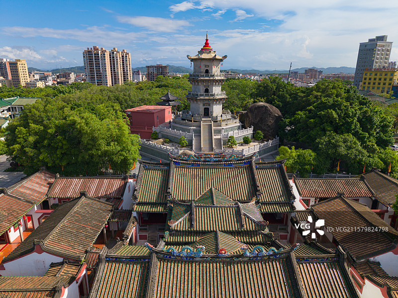 汕尾陆丰 玄武山元山寺 寺庙旅游景区风光照图片素材