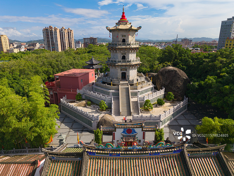 汕尾陆丰 玄武山元山寺 寺庙旅游景区风光照图片素材