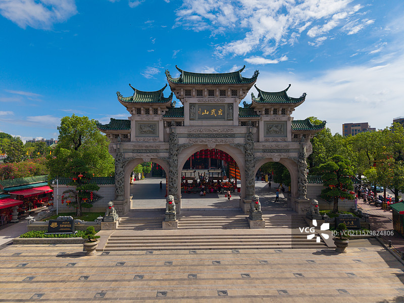 汕尾陆丰 玄武山元山寺 寺庙旅游景区风光照图片素材