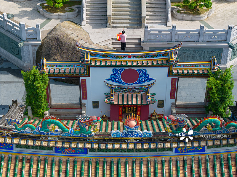 汕尾陆丰 玄武山元山寺 寺庙旅游景区风光照图片素材