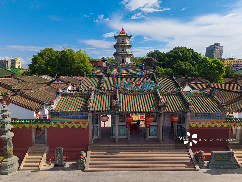 汕尾陆丰 玄武山元山寺 寺庙旅游景区风光照图片素材