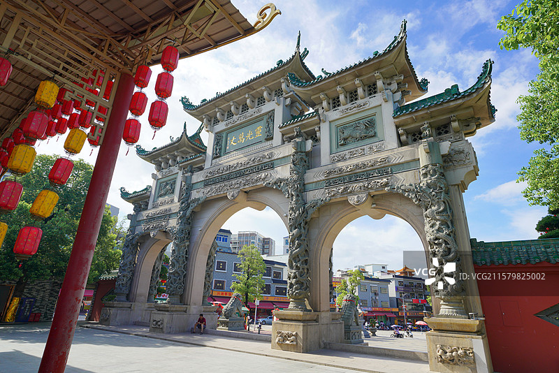 汕尾陆丰 玄武山元山寺 寺庙旅游景区风光照图片素材