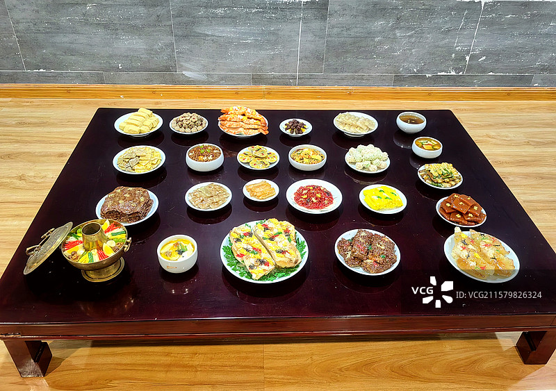 景物.朝鲜族花桌——拍摄于延边大学图片素材