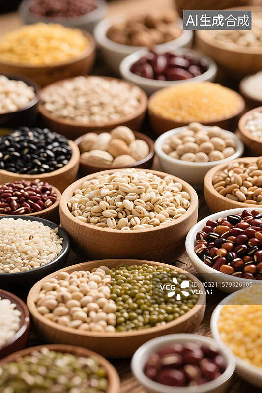 【AI数字艺术】丰富的五谷杂粮图片素材