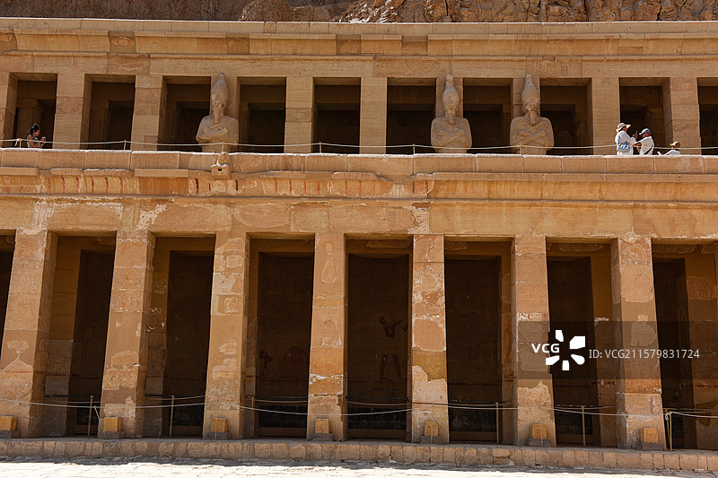 埃及卢克索女王庙遗址古埃及建筑图片素材