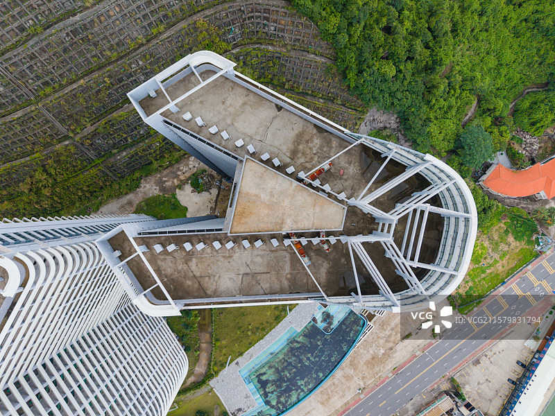 惠州   怡亨当代艺术会馆艺术酒店 烂尾游泳池图片素材