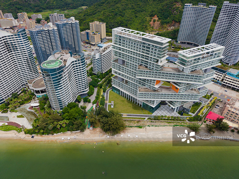 惠州   怡亨当代艺术会馆艺术酒店 烂尾游泳池图片素材