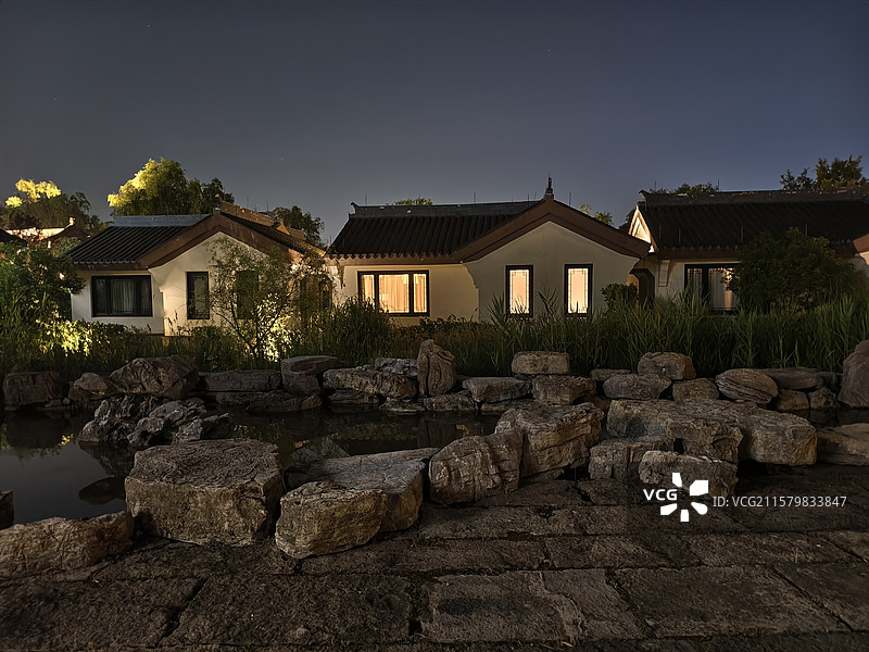 宁波镇海开元观堂古建筑图片素材