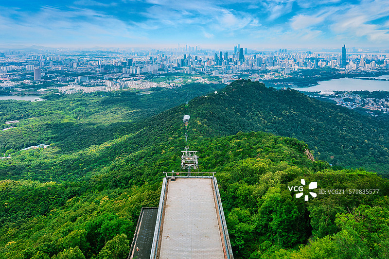 南京  夏天 紫金山 中山陵图片素材