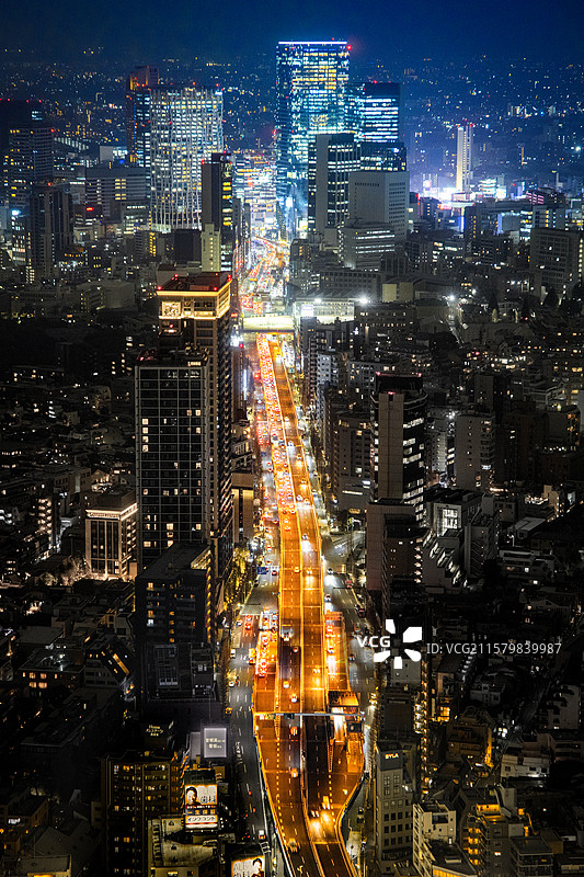 日本东京池袋SunshineCity俯瞰城市图片素材