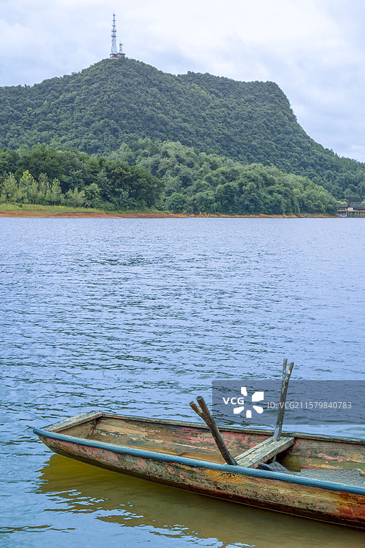 贵州省贵阳市“红枫湖”风光图片素材