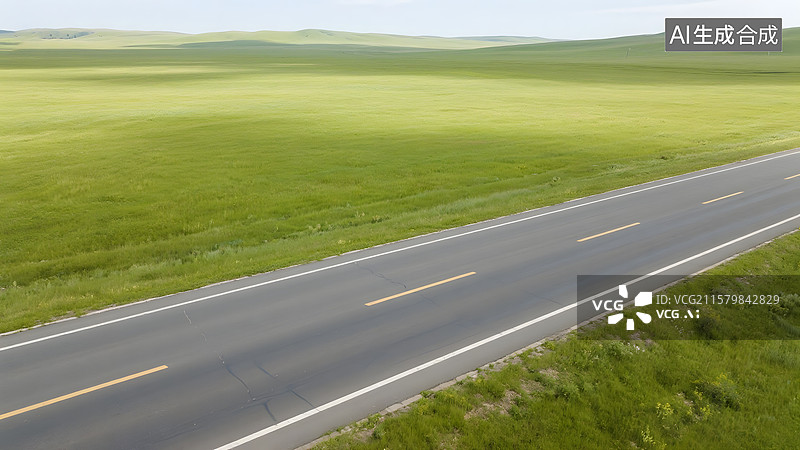 【AI数字艺术】城市夜景道路逆光下的沙漠公路草原山川公路沿海公路等汽车广告旅行背景图图片素材