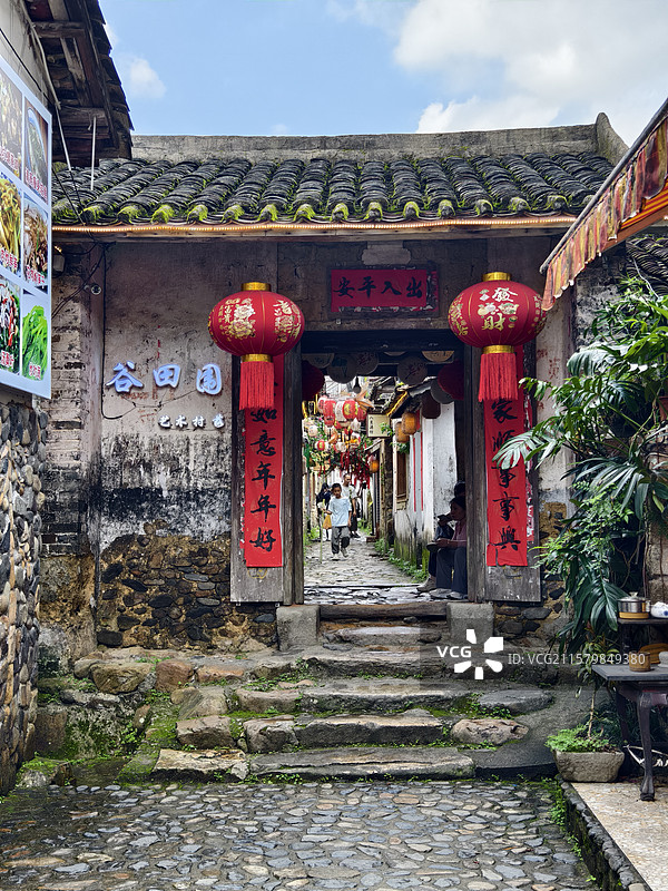 广州从化区良口镇溪头村下溪村图片素材