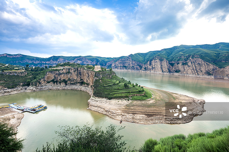 内蒙古呼和浩特老牛湾黄河大峡谷风景区图片素材