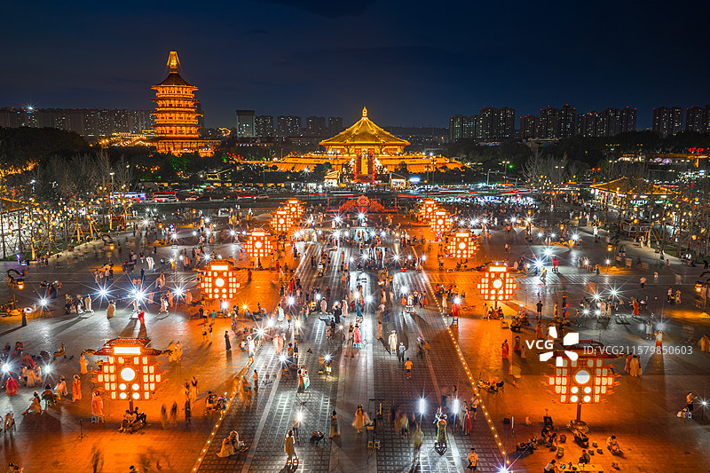 洛阳中轴线隋唐洛阳城明堂遗址图片素材