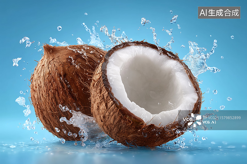【AI数字艺术】夏天的椰子图片素材