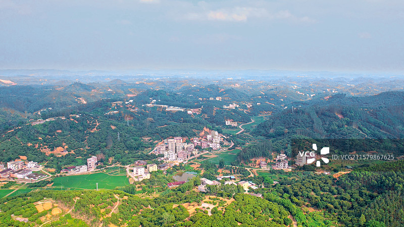 茂名市高州市大井镇航拍图片素材