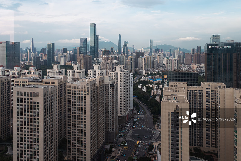 深圳的城市风景图片素材