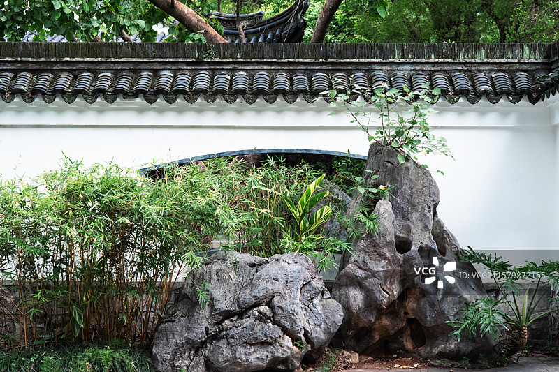 花卉园博园里的园林造景图片素材