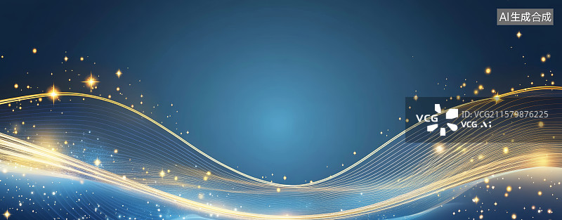 【AI数字艺术】蓝色发光科技背景图片素材