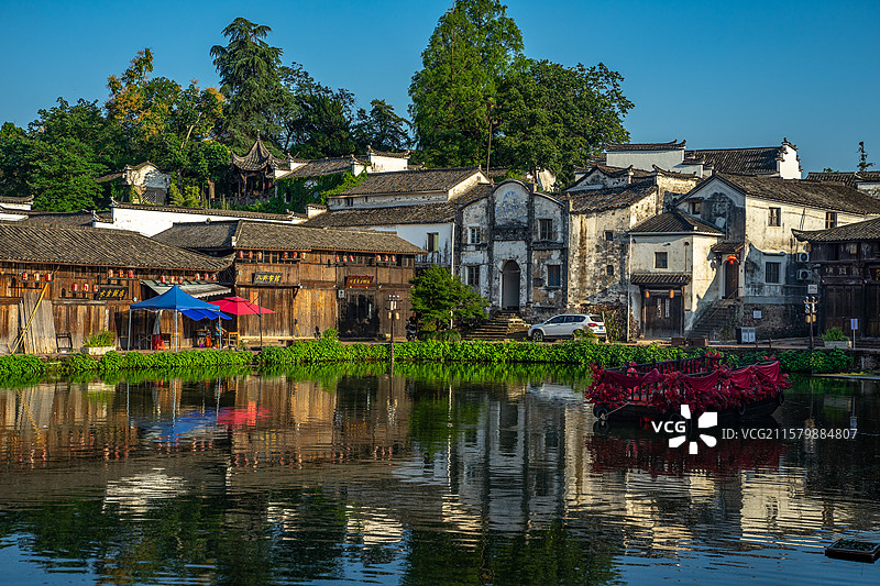 中国浙江省金华兰溪市诸葛八卦村图片素材