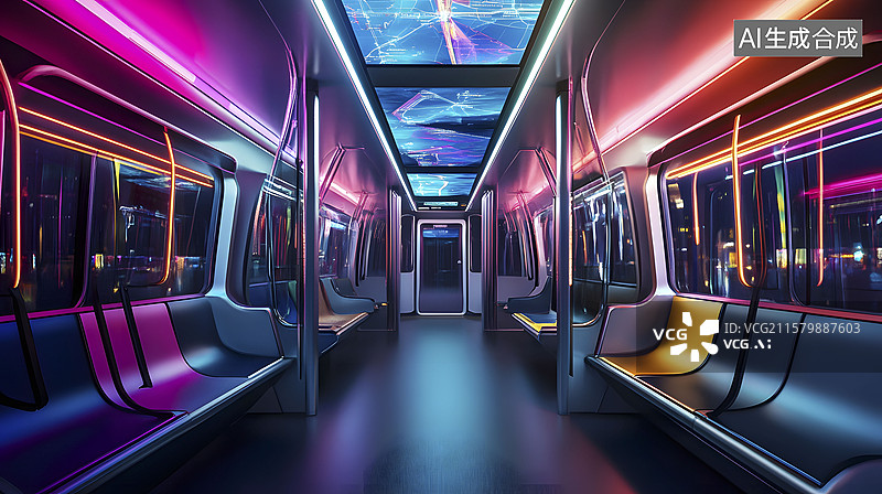 【AI数字艺术】地下智能城市​图片素材