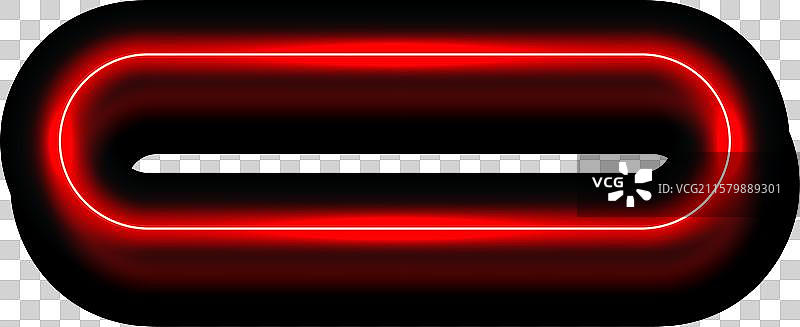 霓虹框红色灯具透明背景线条图片素材