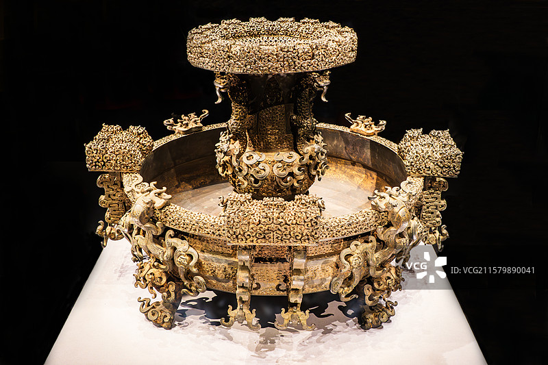 湖北省博物馆历史文物曾侯乙钥尊盘图片素材