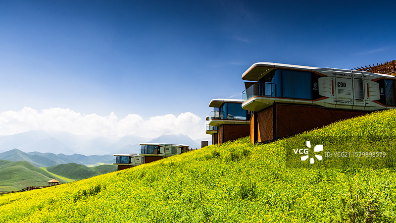 门源照壁山景区美景图片素材