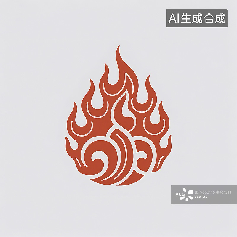 【AI数字艺术】中国传统花纹火焰纹图片素材