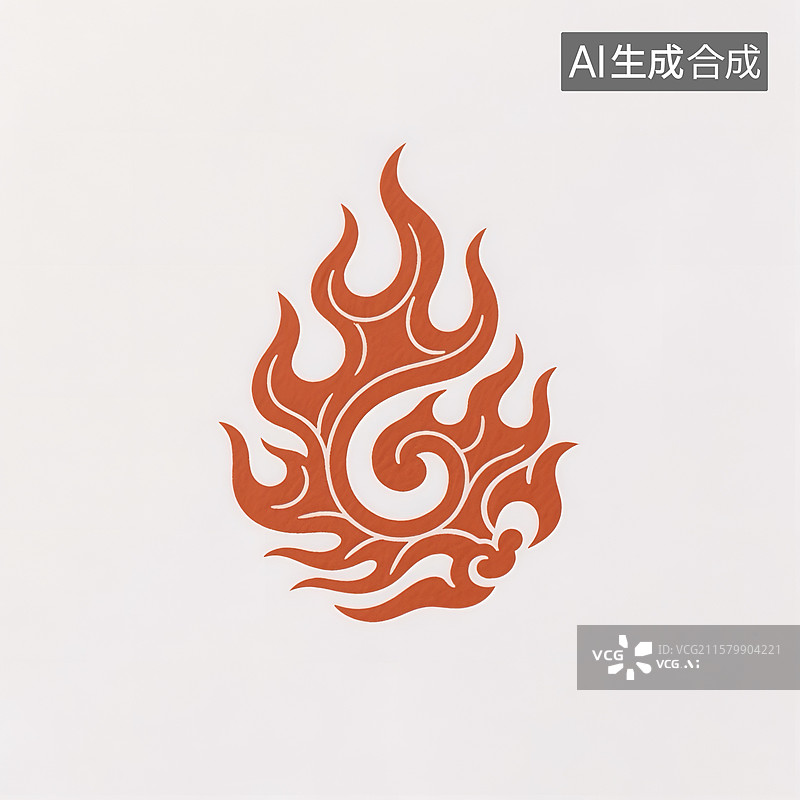 【AI数字艺术】中国传统花纹火焰纹图片素材