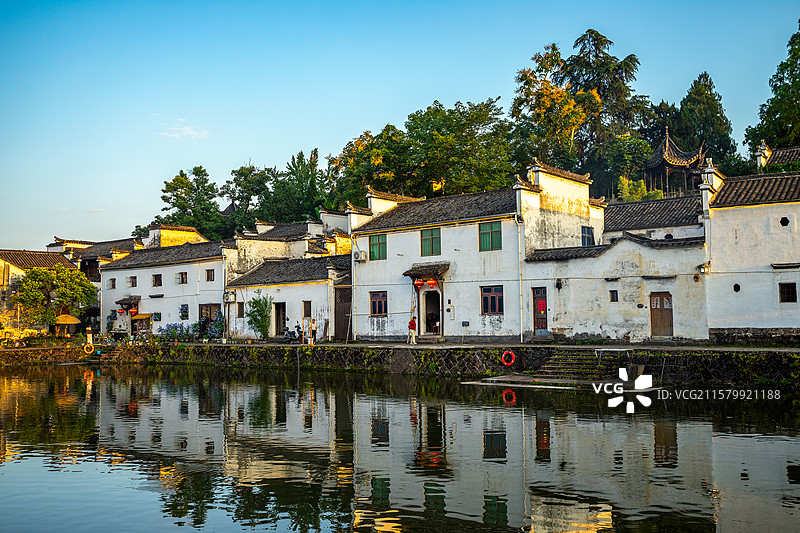 中国浙江省金华兰溪市诸葛八卦村图片素材