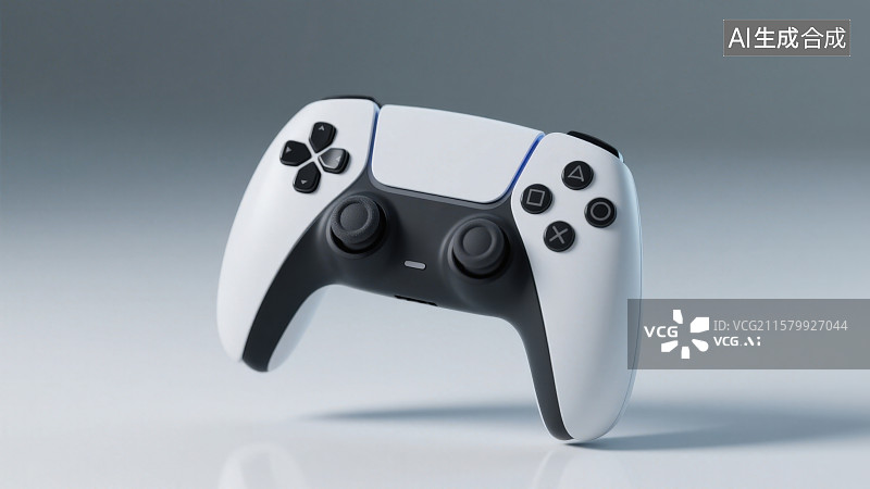 【AI数字艺术】3D渲染立体悬浮的游戏手柄图片素材