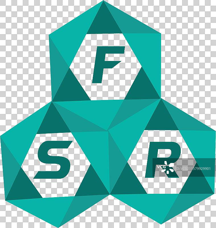 创意极简字母标志 FSR 独特设计图片素材