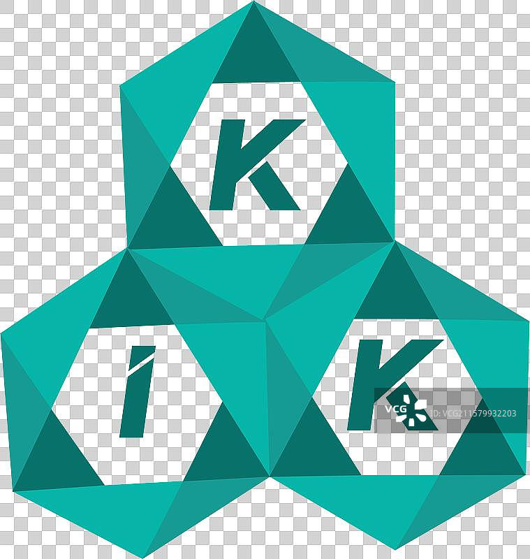 kik 创意极简字母标志 kik 独特图片素材