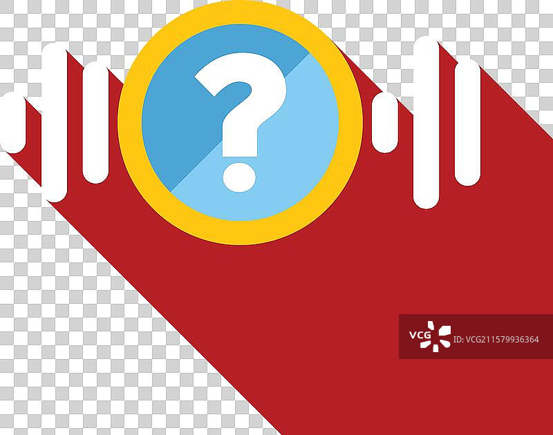 带有问号符号的音轨声波图片素材
