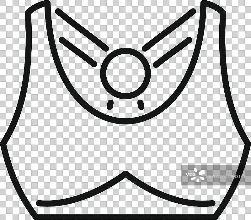 运动文胸图标展示积极的生活方式和图片素材